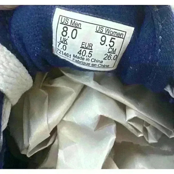 VANS MLB CHICAGO CUBS Men's Shoes Size 8 Blue BASEBALL Women’s Size 9.5 - Picture 6 of 6